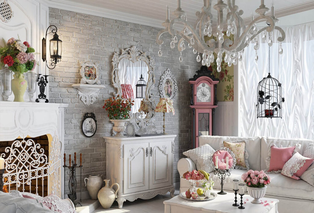 phụ kiện vintage trong phong cách shabby chic