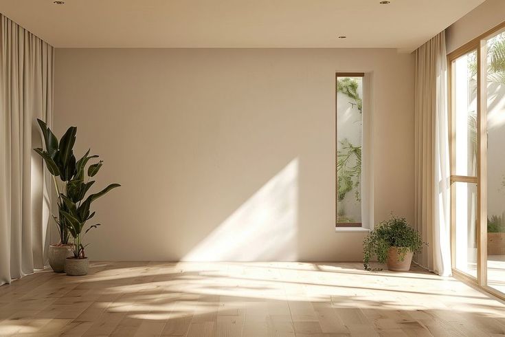 phòng trống được lựa chọn làm phòng ngủ với nguồn sáng tự nhiên