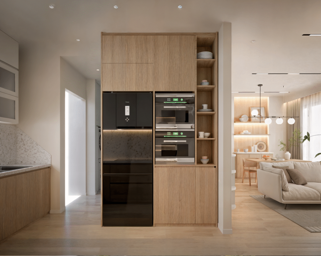 vật liệu căn hộ japandi 80m2