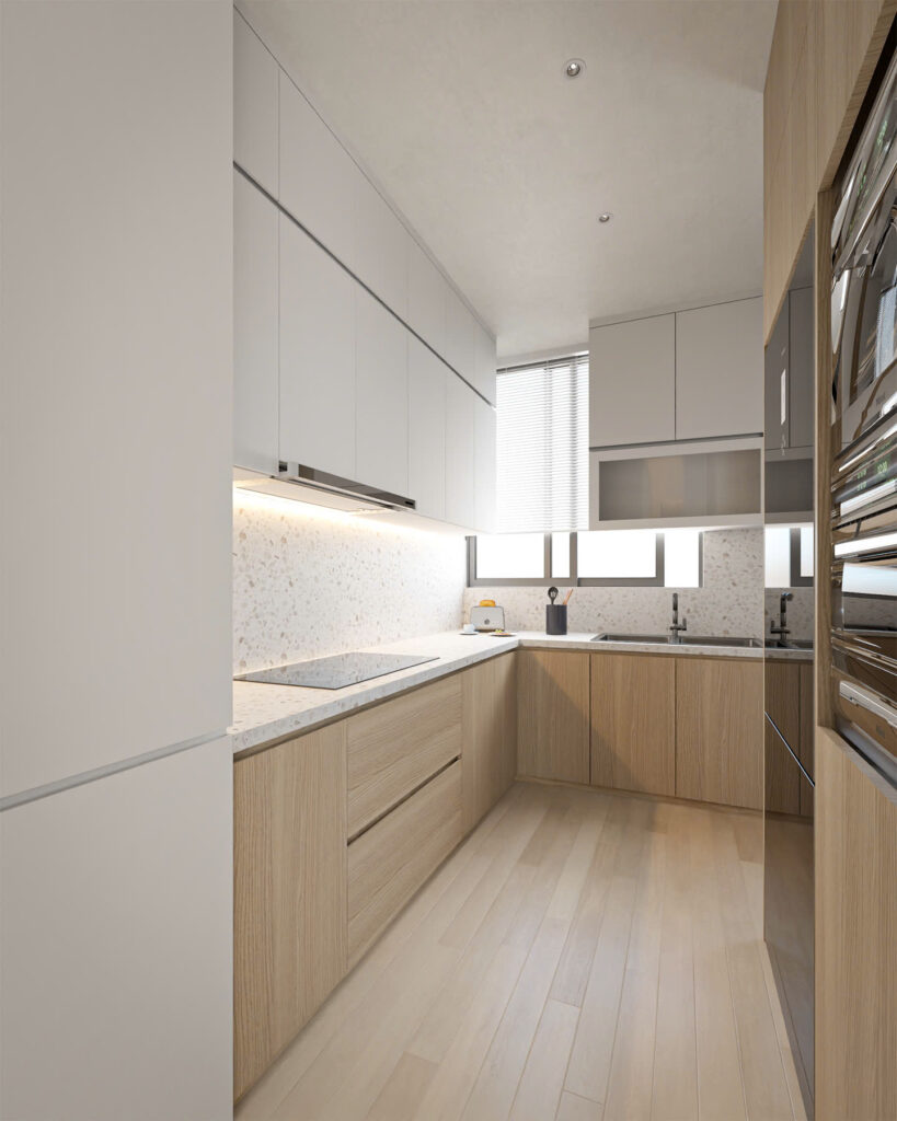 bếp căn hộ 58m2