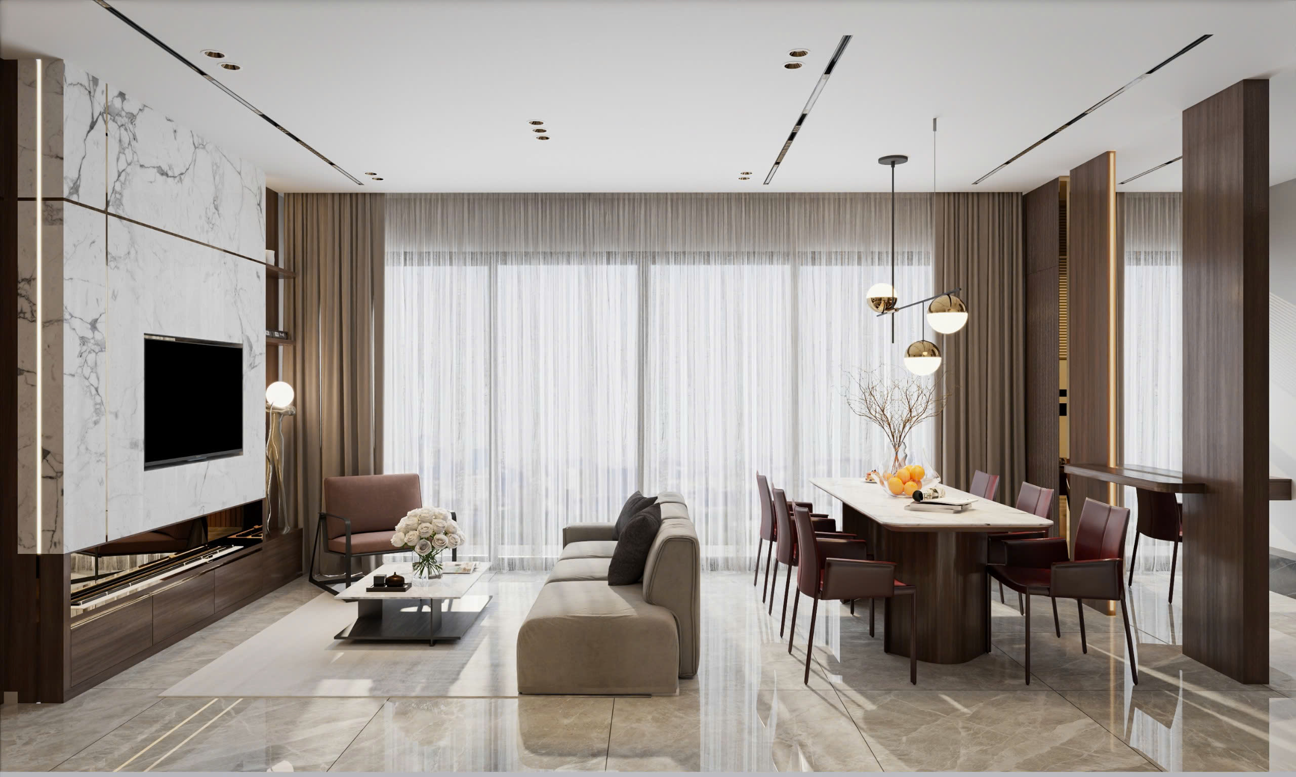 lựa chọn kính cường lực thiết kế nhà đẹp rẻ Long Hải