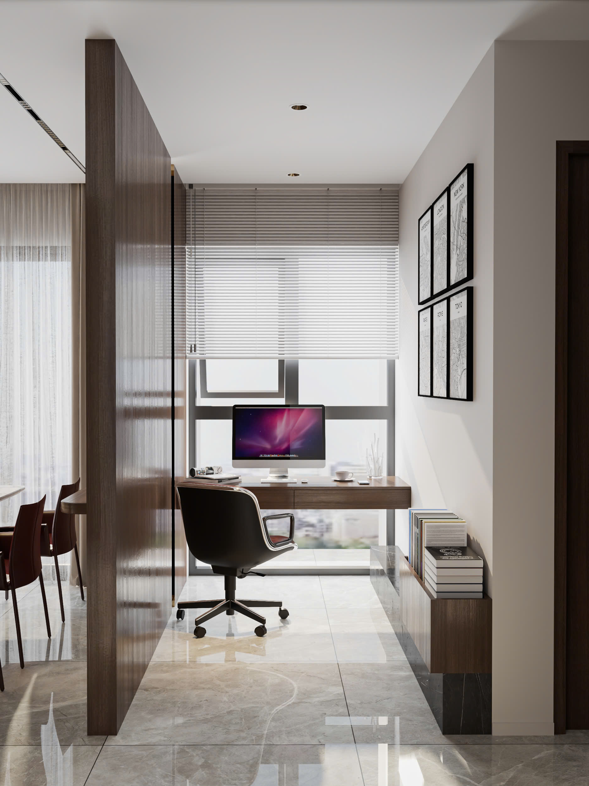 bản vẽ căn hộ 116m2 phòng làm việc