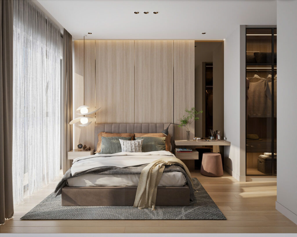 phòng ngủ dự án căn hộ 116 m2