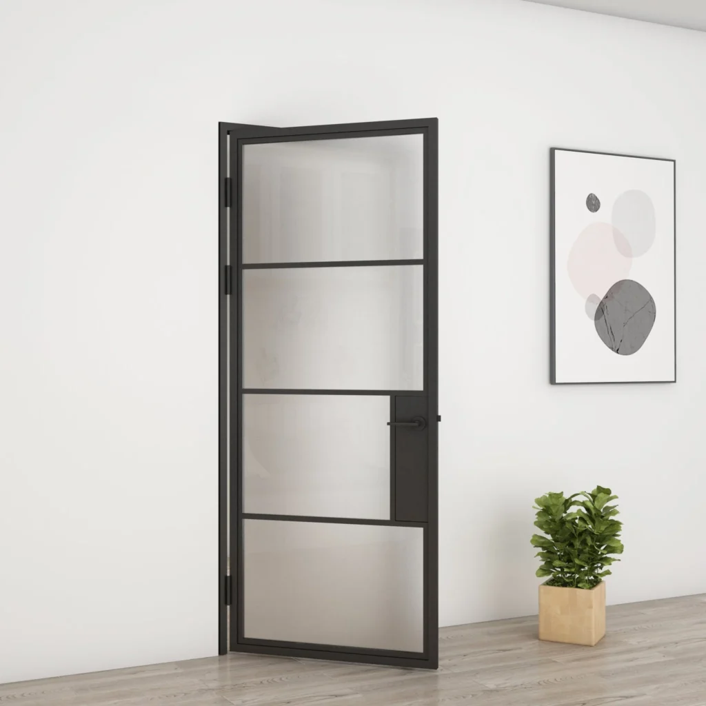 cửa ra vào kính cường lực