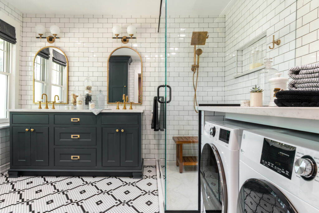 phòng tắm kết hợp phòng giặt